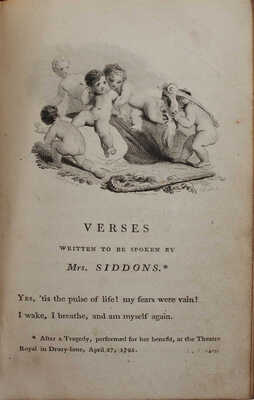 [Роджерс С. Радости памяти с другими стихотворениями. Новое издание]. London: T. Cadell, jun. and W. Davies, 1799.